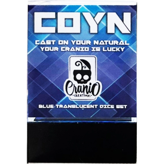 coyn gaming dice blue - set di 7 dadi poliedrici