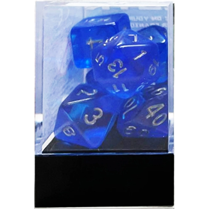 coyn gaming dice blue - set di 7 dadi poliedrici