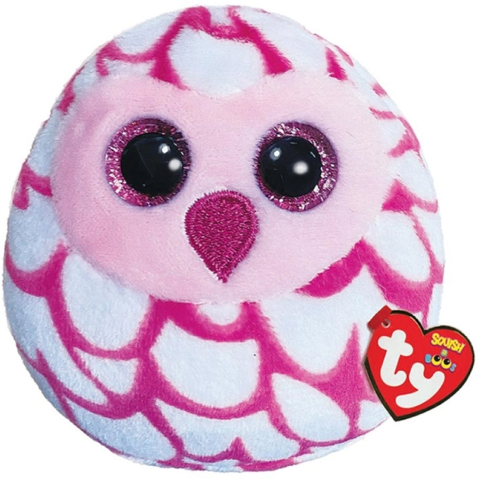 mini squish-a-boos - pinky - cuscino peluche 8cm