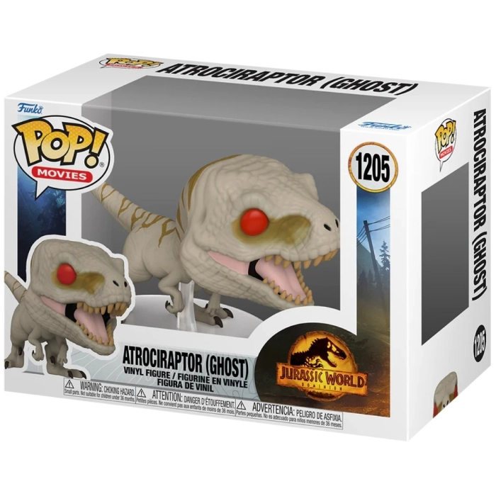 jurassic world: dominion - atrociraptor (ghost) - funko pop 1205