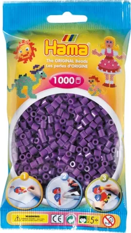 hama busta 1000 pezzi midi - viola traslucido