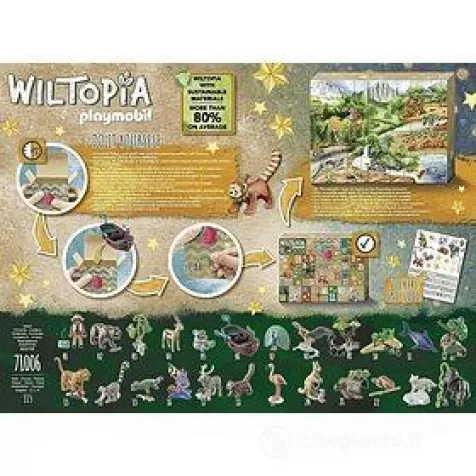 wiltopia - calendario dell'avvento fai da te - viaggio degli animali intorno al mondo