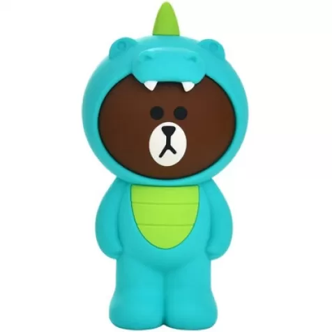 astuccio 3d soft touch line friends - orso dinosauro