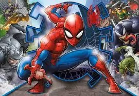 spiderman e cattivi - puzzle 104 pezzi