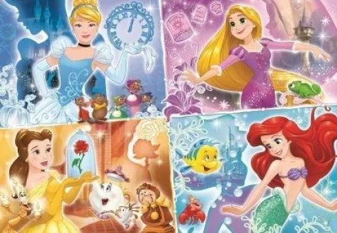 quattro principesse disney - puzzle 180 pezzi