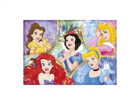 cinque principesse disney - puzzle 180 pezzi