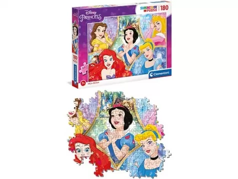 cinque principesse disney - puzzle 180 pezzi