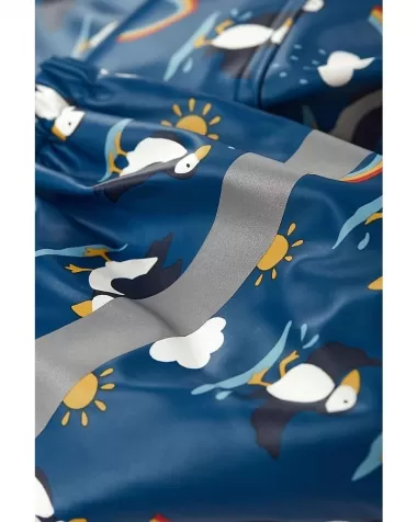 giacca impermeabile foderata puddle buster - pulcinella di mare - 5-6 anni: 4