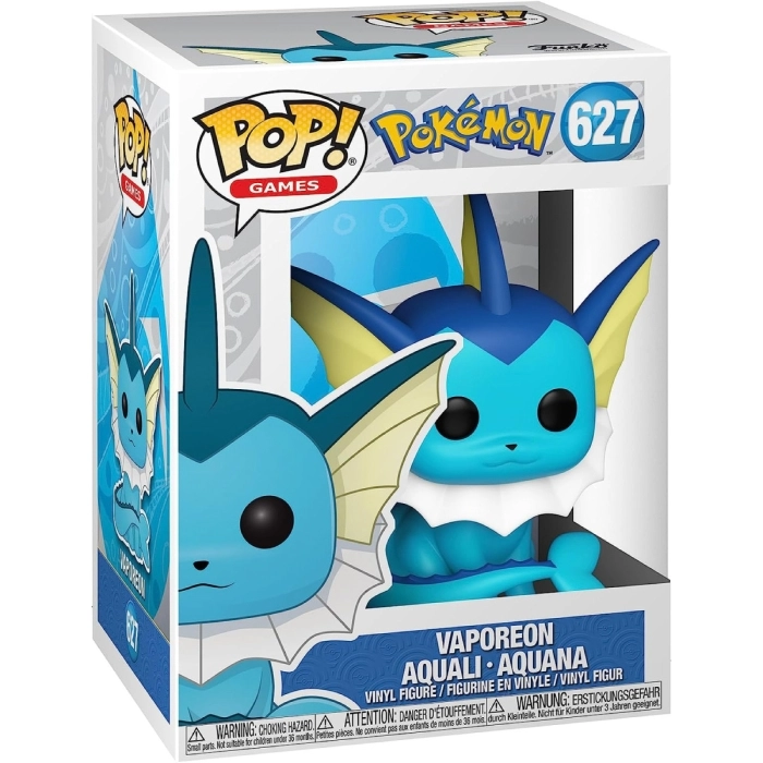 pokemon - vaporeon 9cm - funko pop 627: 1