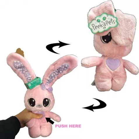 peeka pets - coniglietto cucu rosa