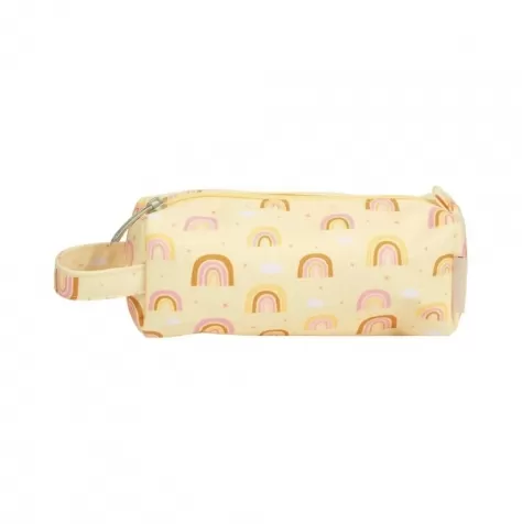 astuccio per la scuola con chiusura a zip - arcobaleni - 20x8x7 cm: 1