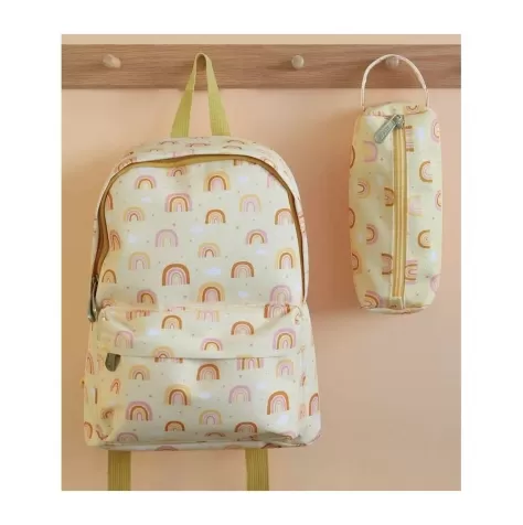 astuccio per la scuola con chiusura a zip - arcobaleni - 20x8x7 cm: 3