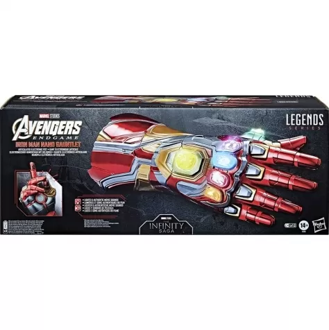 marvel legends - avengers endgame - guanto dell'infinito iron man replica con luci e suoni: 1