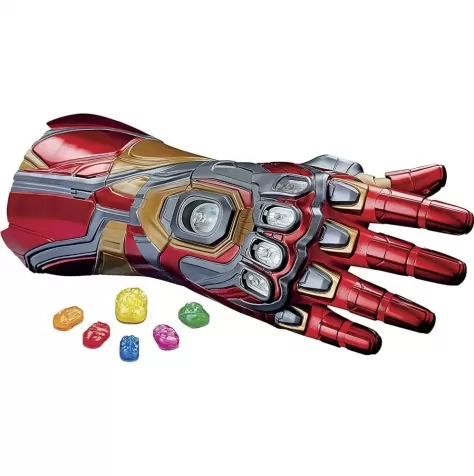 marvel legends - avengers endgame - guanto dell'infinito iron man replica con luci e suoni: 2