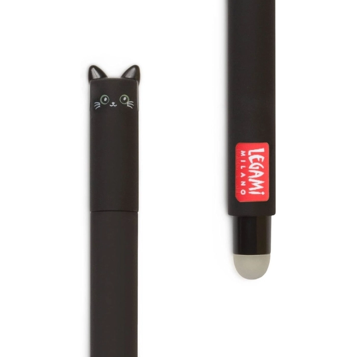 penna gel cancellabile kitty - inchiostro nero ricaricabile