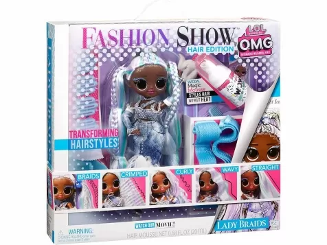 lol surprise omg - fashion show hair - lady braids
