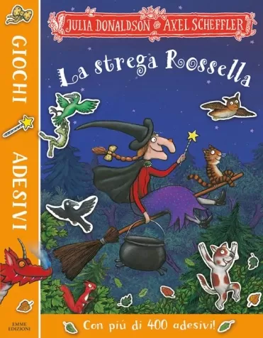 la strega rossella. giochi e adesivi. ediz. a colori