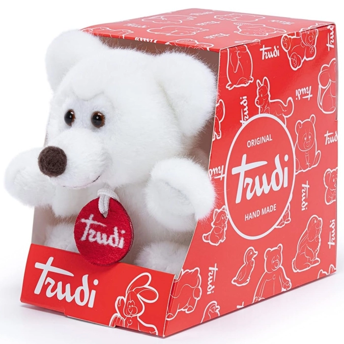 trudino - orso bianco - peluche 15cm