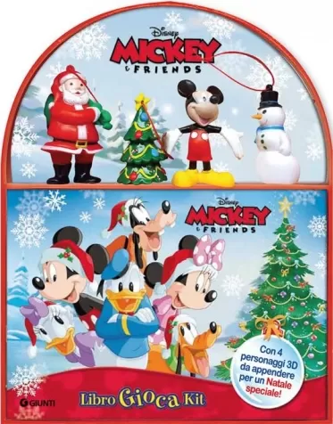 mickey & friends - libro gioca kit di natale