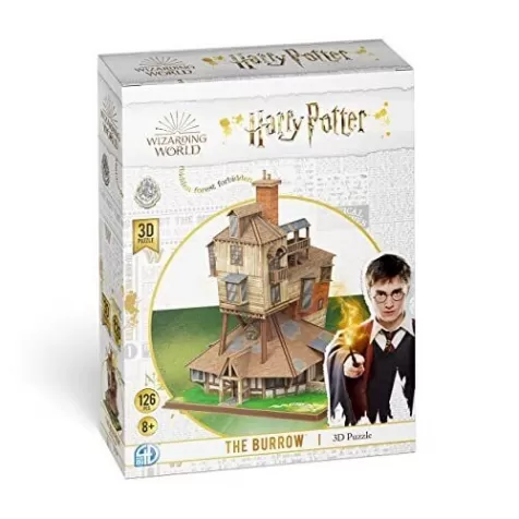 harry potter - the burrow (medium) - puzzle 3d