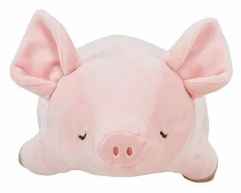 nemu nemu - pinkie il maiale - peluche taglia l 55cm