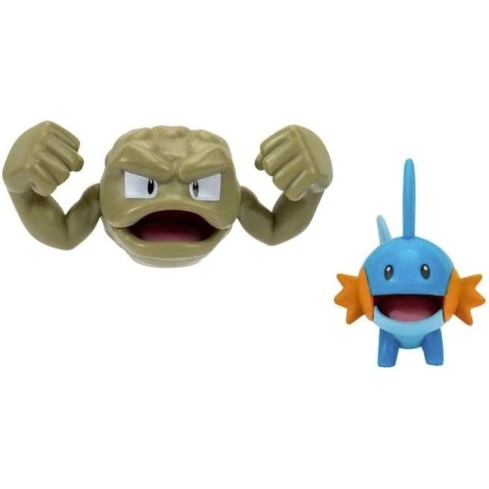 pokemon - battle figure - mudkip & geodude