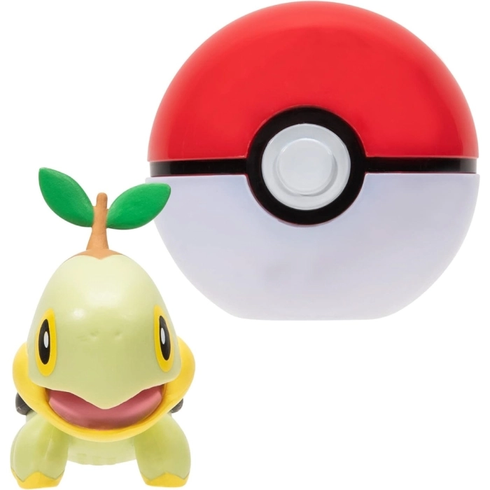 pokemon - clip n go - turtwig & poke ball