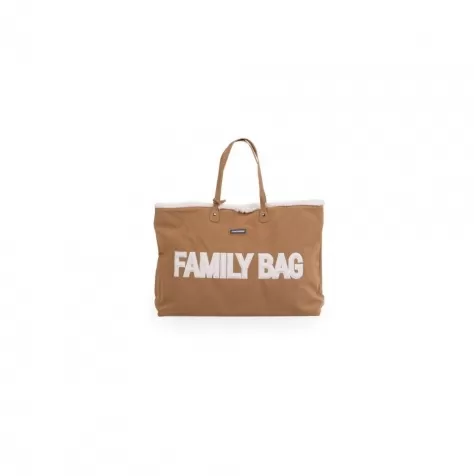 family bag borsa fasciatoio 55 x 18 x 40 cm - camoscio con dettagli teddy - include materassino per il cambio!: 1