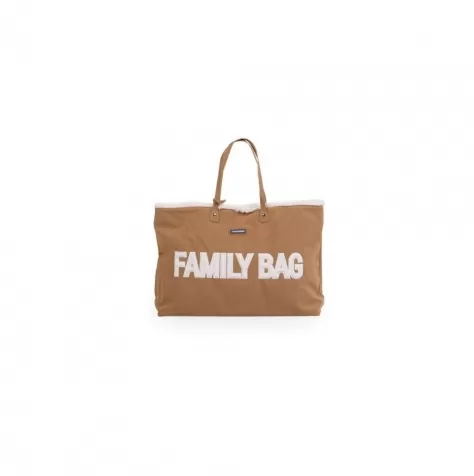 family bag borsa fasciatoio 55 x 18 x 40 cm - camoscio con dettagli teddy - include materassino per il cambio!