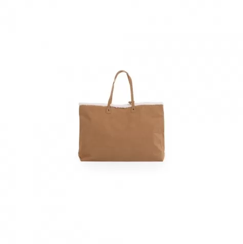 family bag borsa fasciatoio 55 x 18 x 40 cm - camoscio con dettagli teddy - include materassino per il cambio!: 3