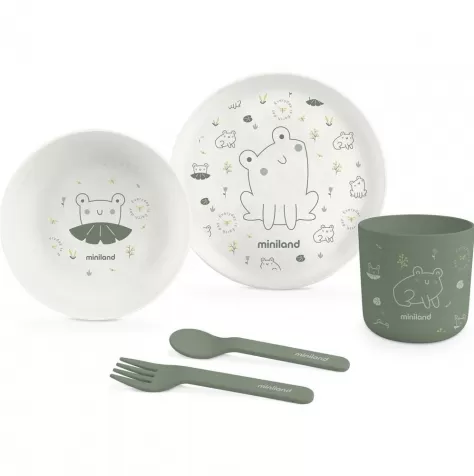 naturalmeal frog - set in fibra di legno