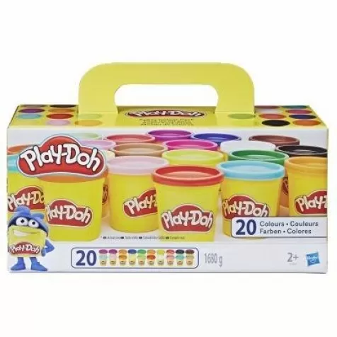 play-doh super color pack - 20 vasetti colorati