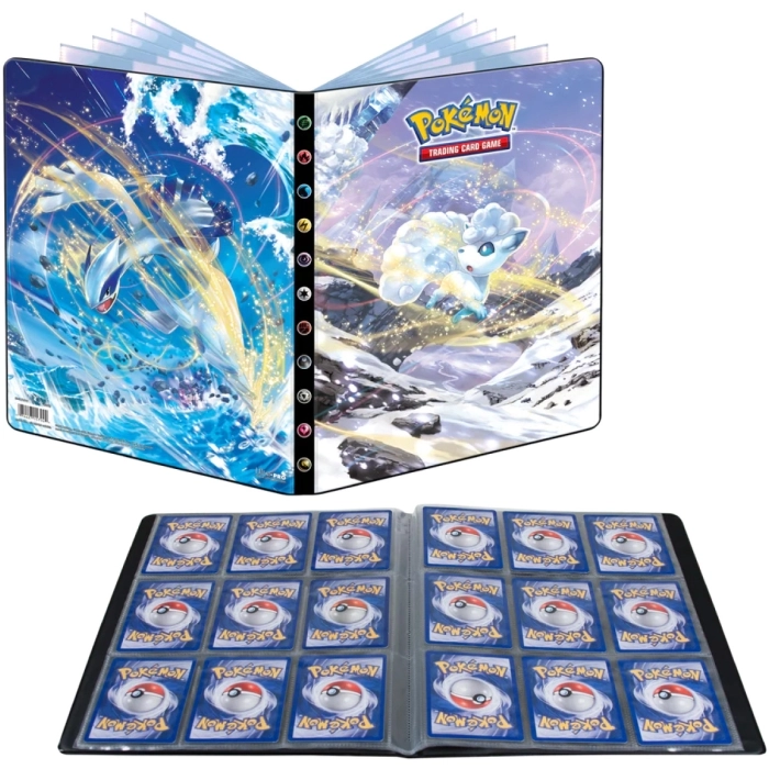 pokemon gcc - album 9 tasche 14 pagine - tempesta argentata