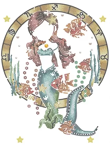 zodiac: sagittarius - diamond dotz intermediate dd7.069 40x30cm