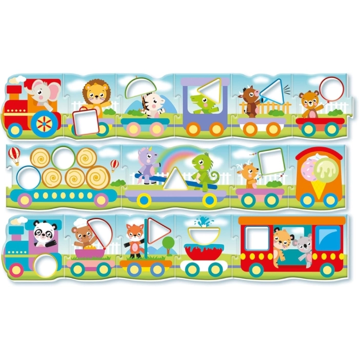 montessori baby - il trenino delle forme