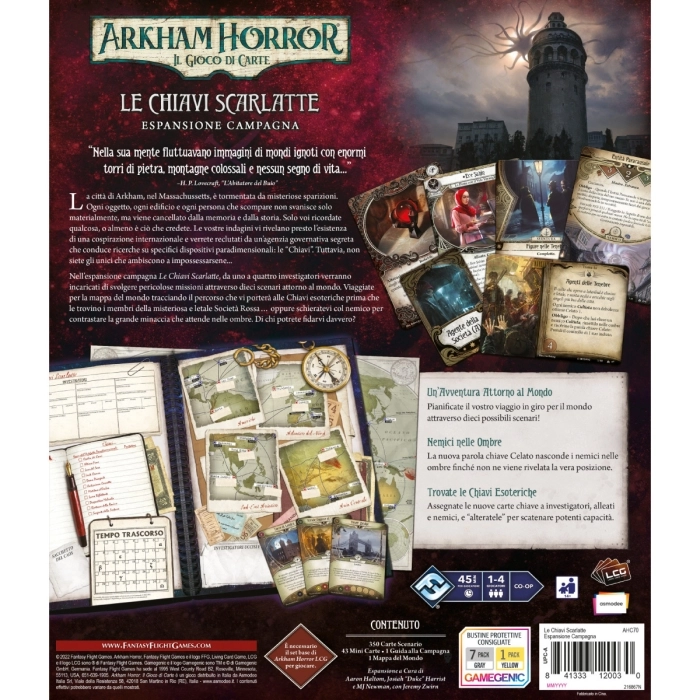 arkham horror lcg - le chiavi scarlatte - esp. campagna