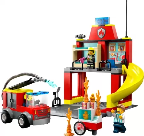 60375 - caserma dei pompieri e autopompa