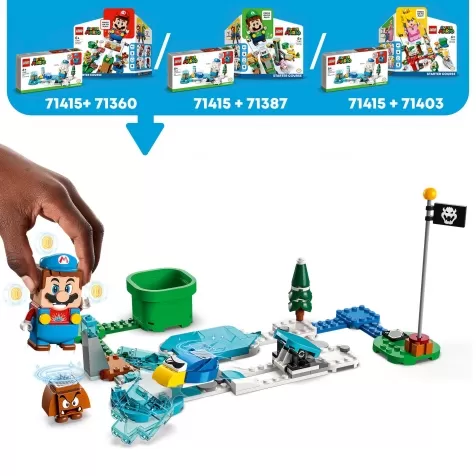 71415 - pack di espansione costume di mario ghiaccio e mondo ghiacciato