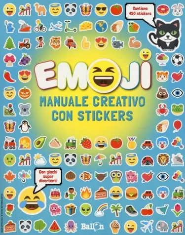 emoji. manuale creativo. con adesivi