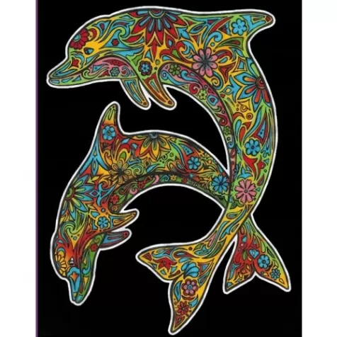 colorvelvet quadro delfini 47x35