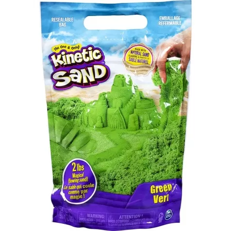 kinetic sand - busta 907g verde: 1