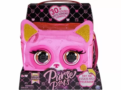 purse pet - borsetta interattiva rosa metallico