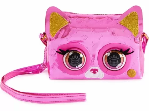 purse pet - borsetta interattiva rosa metallico