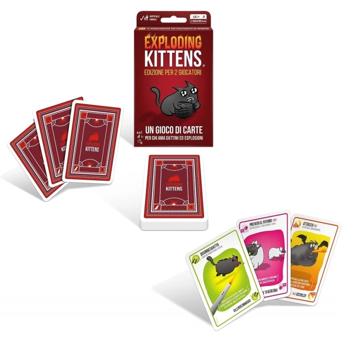 exploding kittens - edizione per 2 giocatori