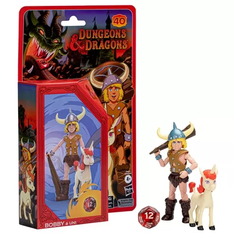 d&d - dungeons and dragons - cartoon classics - bobby e uni - action figure 15cm