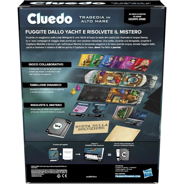 cluedo escape - tragedia in alto mare