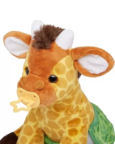 peluche baby giraffa - alto 28 cm - con ciuccio + biberon