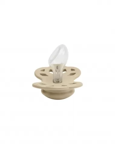set di 2 ciucci infinity - tettarella anatomica in silicone - vaniglia/pesca - senza pba e pvc! 6-18 mesi: 2