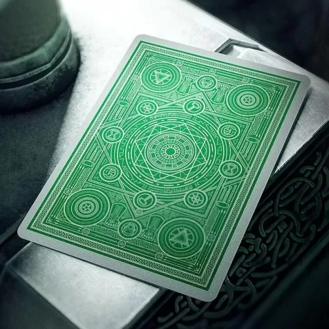 avengers green edition - mazzo di carte - poker e ramino