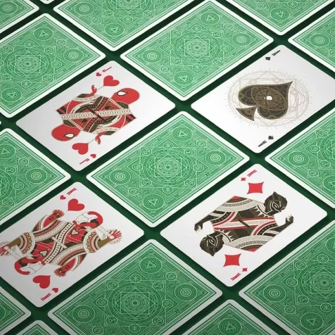avengers green edition - mazzo di carte - poker e ramino